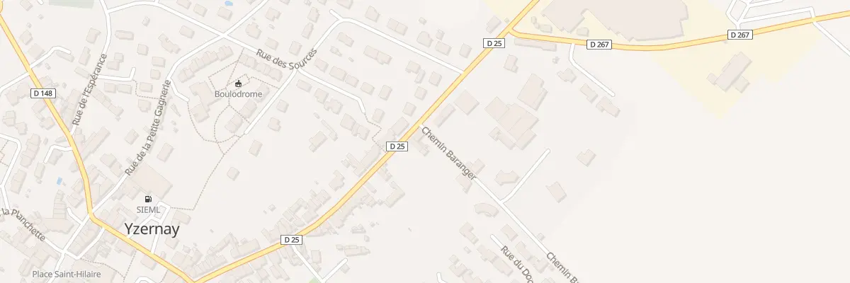 Plan du 70 Rue François de Chabot à Yzernay