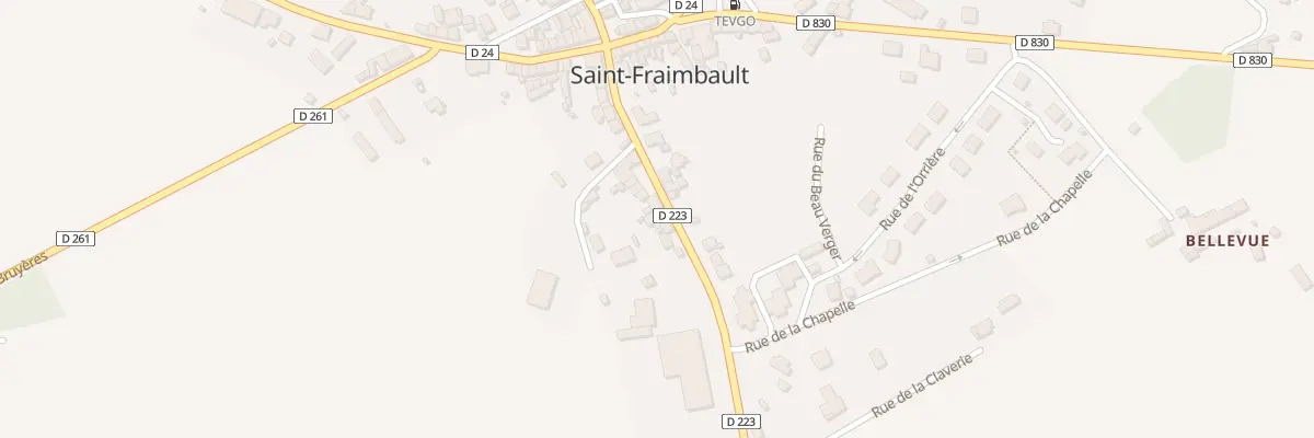 Plan du 22 Rue du Comte de Tessé à Saint-Fraimbault