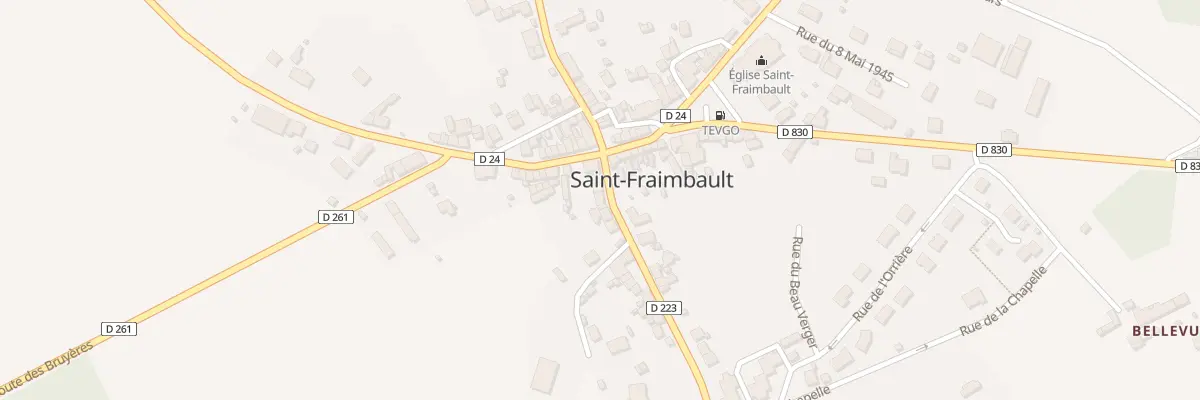 Plan du 142 Rue du Comte de Tessé à Saint-Fraimbault