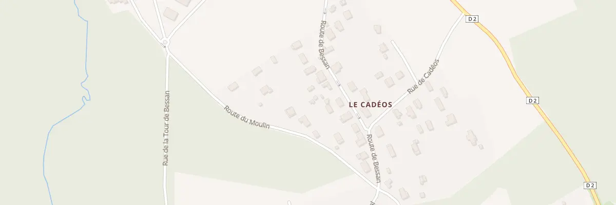 Plan du 13B Rte de Bessan à Soussans