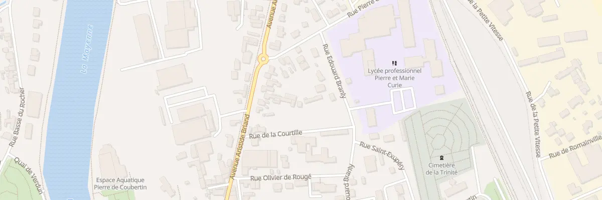 Plan du 5 Rue de la Courtille à Château-Gontier-sur-Mayenne
