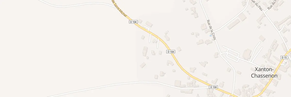 Plan du 77 Rte de Saint-michel à Xanton-Chassenon