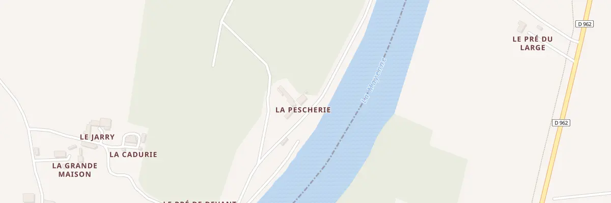 Plan du 2 La Pescherie à La Roche-Neuville