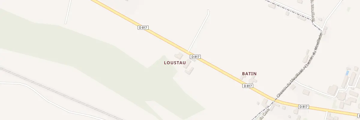 Plan du 30 Rte Départementale 817 à Castétis