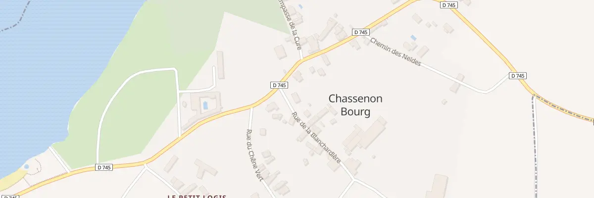 Plan du 5 Rue de la blanchardière à Xanton-Chassenon