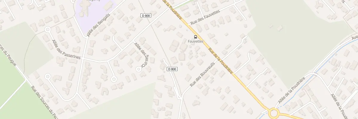 Plan du 99 Rue de la Poudrière à Pessac