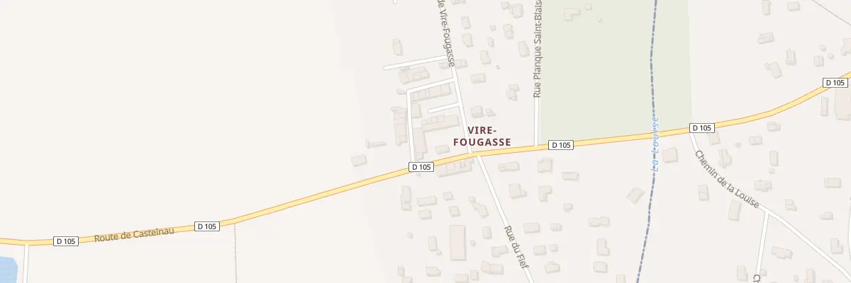 Plan du 1 Pas de Virefougasse à Soussans