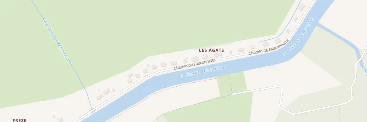 Plan du 10 Che de Fauconnette à Arçais