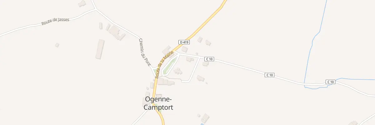Plan du 2 Lot Campagne à Ogenne-Camptort