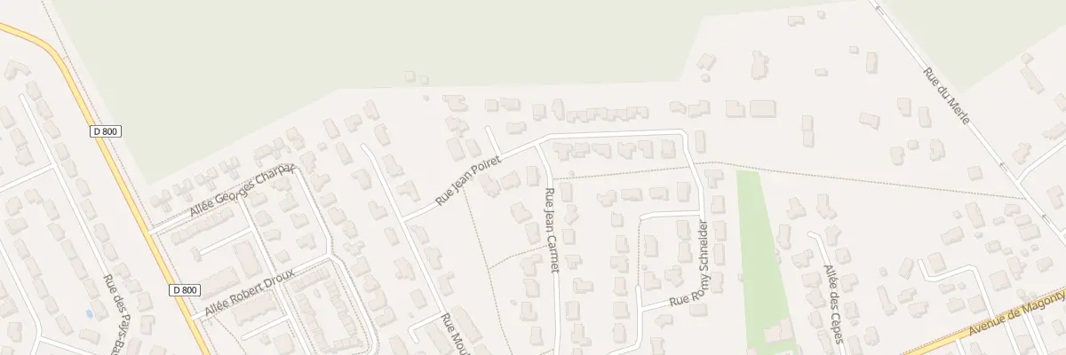 Plan du 21 Rue Jean Carmet à Pessac