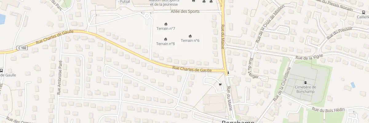 Plan du 10 Rue Charles de Gaulle à Bonchamp-lès-Laval