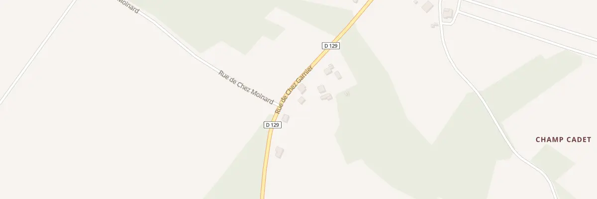Plan du 10 Rue de Chez Garnier à Rioux