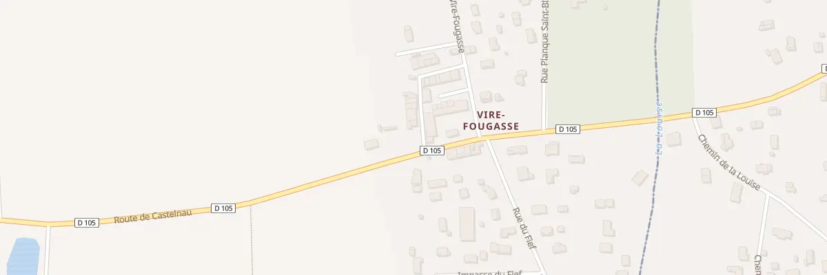 Plan du 14 Pas de Virefougasse à Soussans