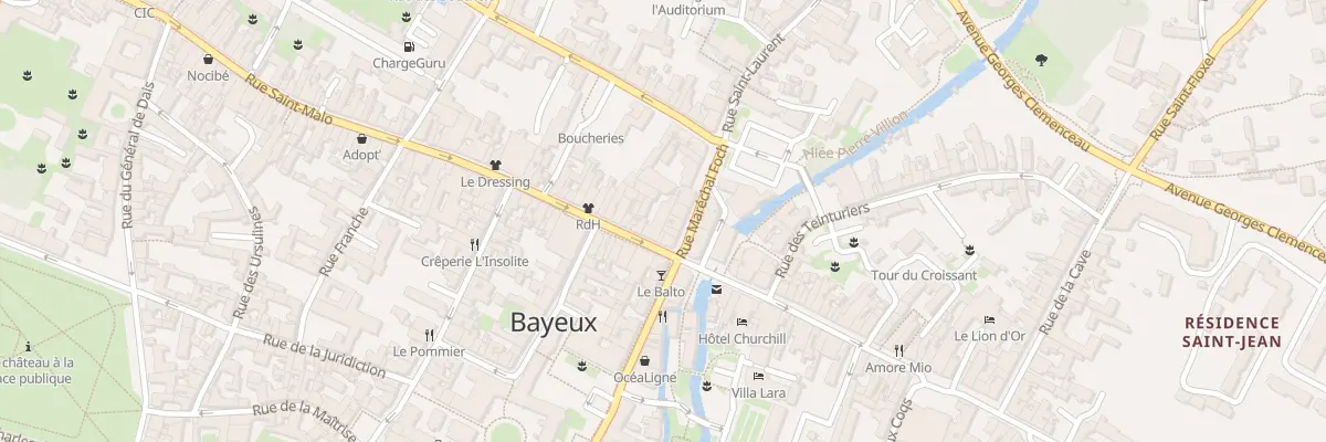 Plan du 6 Rue Saint-Martin à Bayeux