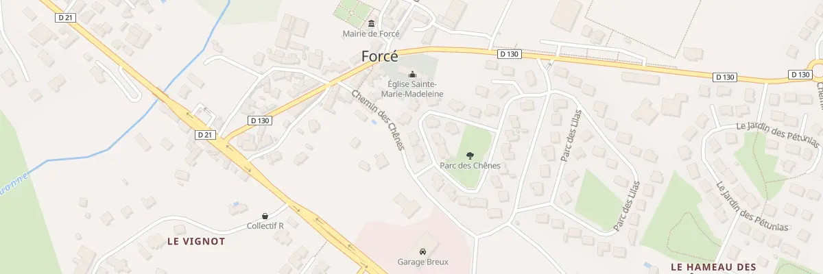 Plan du 16 Le Parc des Chênes à Forcé