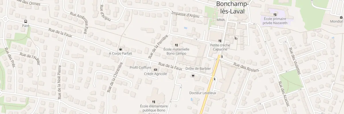 Plan du 16 Rue de la Faux à Bonchamp-lès-Laval
