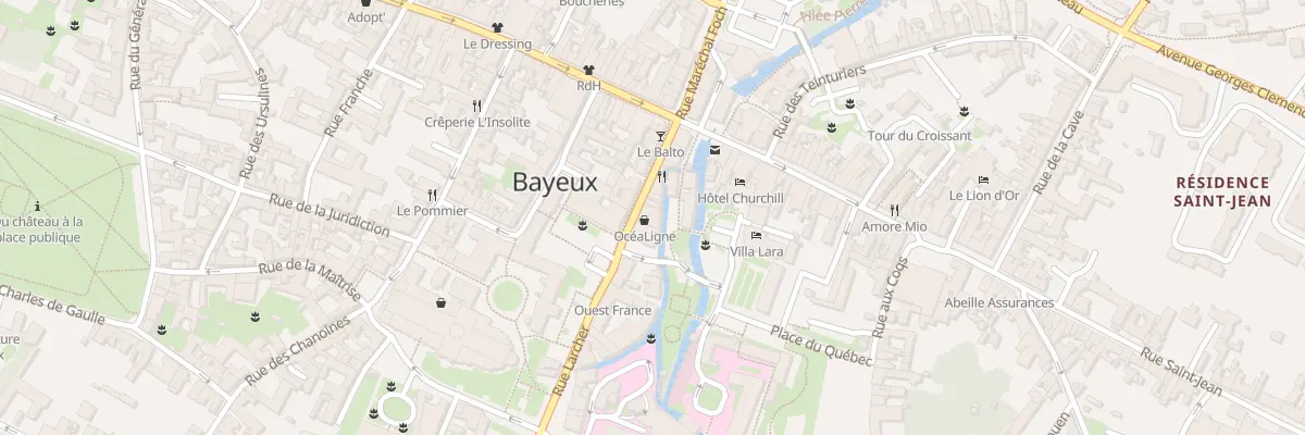 Plan du 17 Rue Larcher à Bayeux