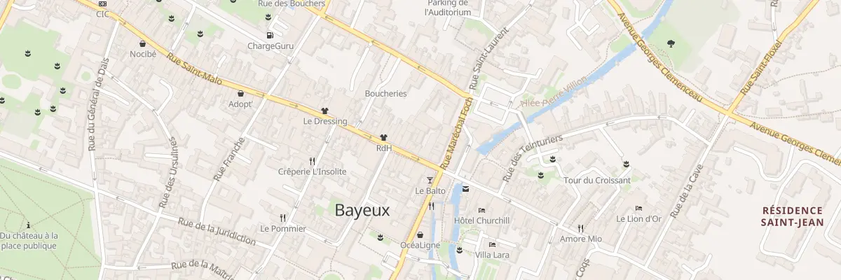 Plan du 8 Rue Saint-Martin à Bayeux