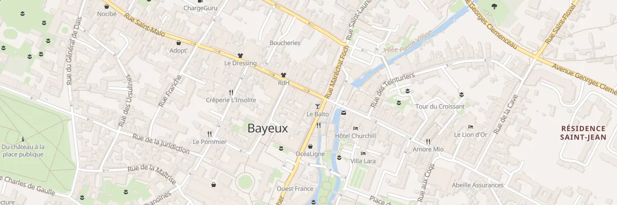 Plan du 7 Rue Saint-Martin à Bayeux