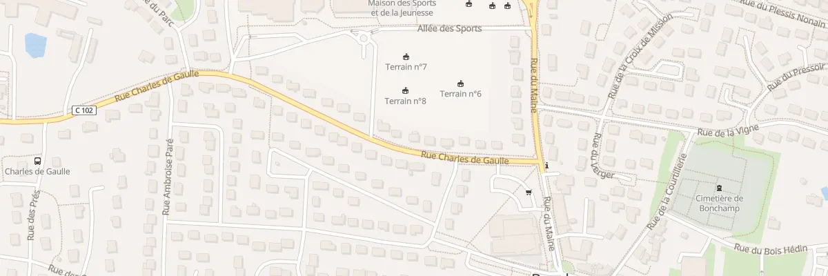 Plan du 14 Rue Charles de Gaulle à Bonchamp-lès-Laval