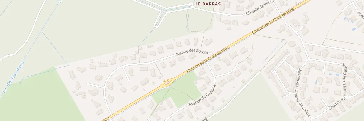 Plan du 4 Av des Bordes à Cestas