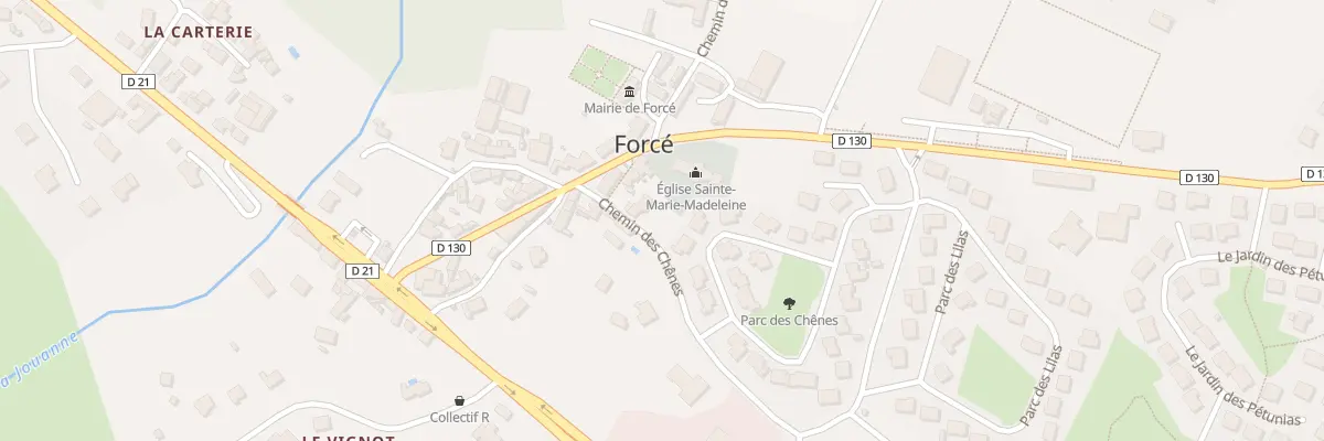 Plan du 3 Chem des Chênes à Forcé