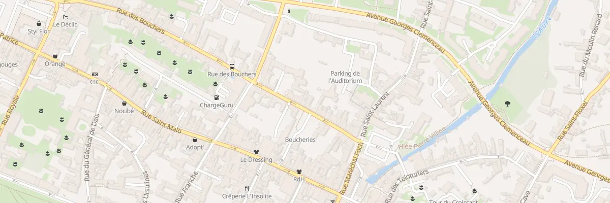 Plan du 20 Rue des Bouchers à Bayeux