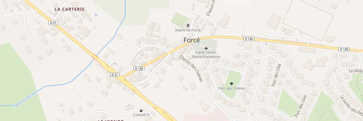 Plan du 4 Chem des Chênes à Forcé