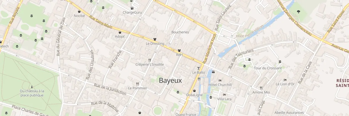 Plan du 33 Rue Saint-Martin à Bayeux