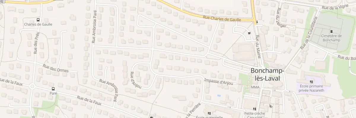 Plan du 21 Rue Georges Pouteau à Bonchamp-lès-Laval