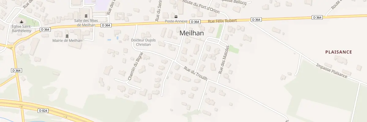 Plan du 95 Rue des Bruants à Meilhan