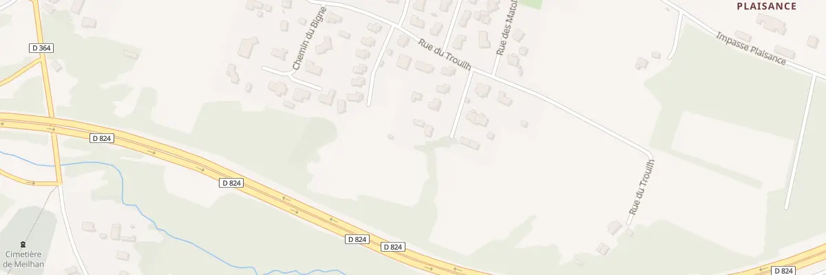 Plan du 100 Imp du Goua à Meilhan