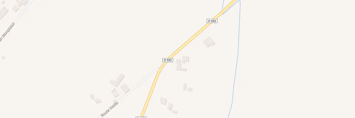 Plan du 4657 Rte Departementale 933 à Sallespisse