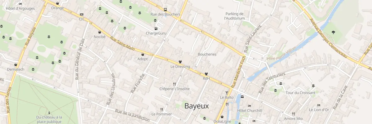Plan du 13B Rue des Bouchers à Bayeux