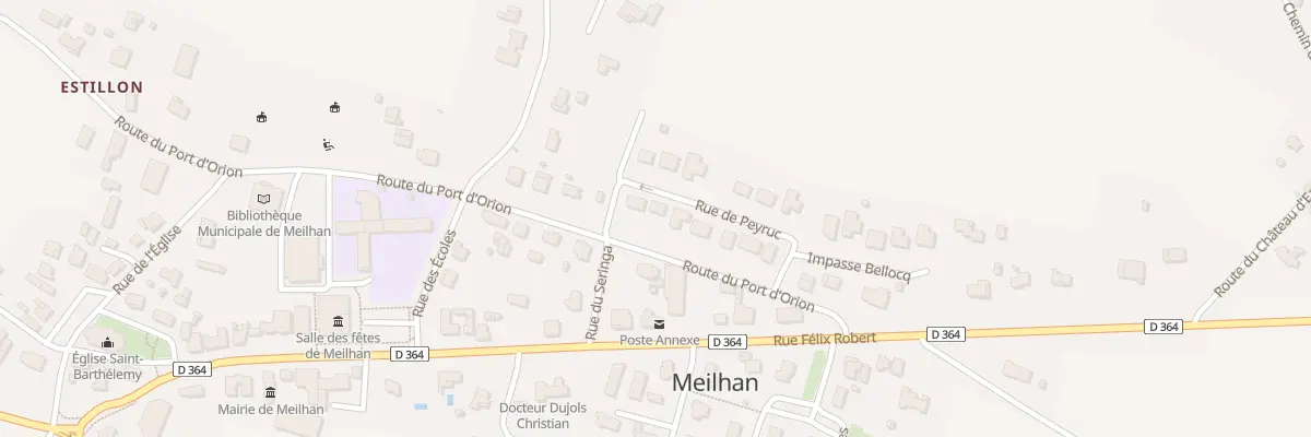 Plan du 147 Rue de Peyruc à Meilhan