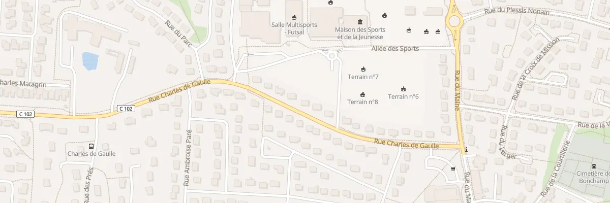 Plan du 24 Rue Charles de Gaulle à Bonchamp-lès-Laval