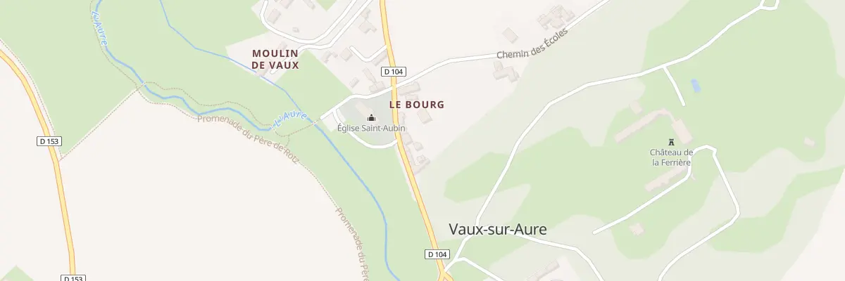 Plan du 24 Le Bourg à Vaux-sur-Aure