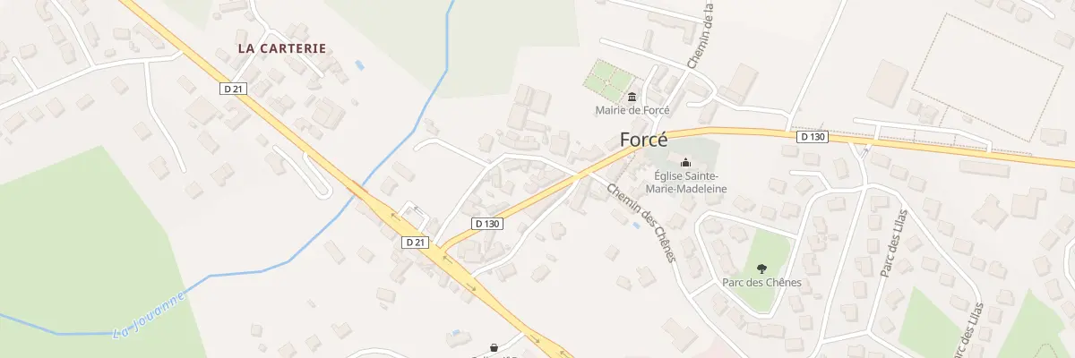 Plan du 7 Route de Bazougers à Forcé