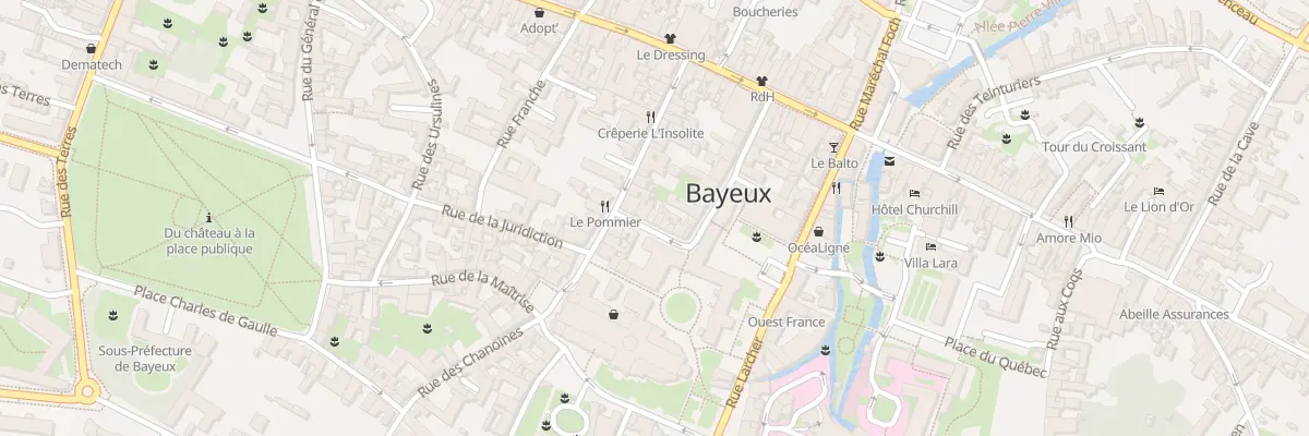 Plan du 40 Rue de la Chaîne à Bayeux