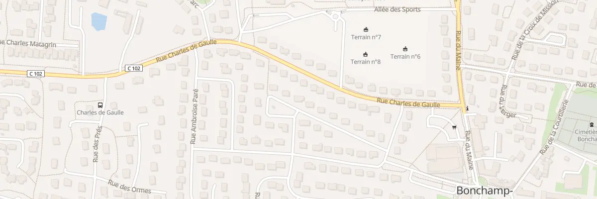 Plan du 16 Rue Alain Gerbault à Bonchamp-lès-Laval