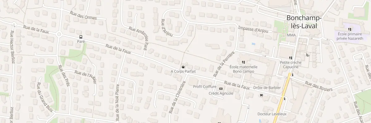 Plan du 30 Rue de la Faux à Bonchamp-lès-Laval