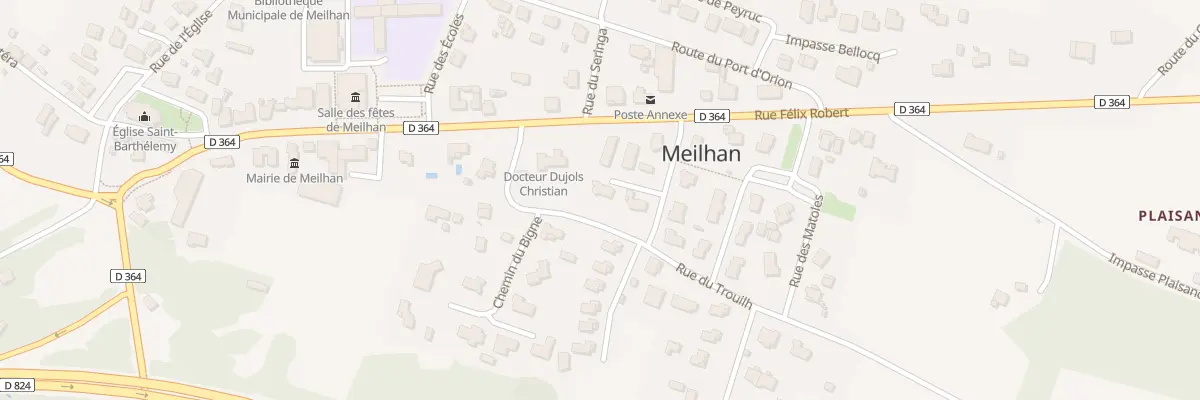 Plan du 137 Rue du Trouilh à Meilhan
