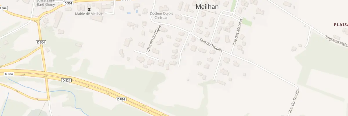 Plan du 188 Rue du Trouilh à Meilhan