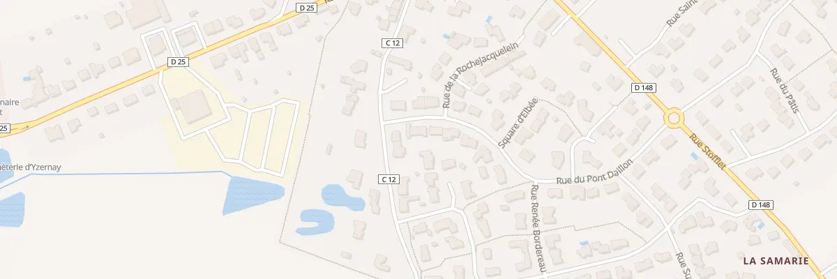 Plan du 2 Rue du Pont Daillon à Yzernay