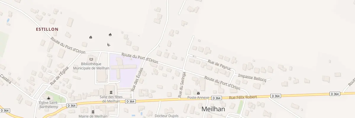 Plan du 266 Rte du Port d’Orion à Meilhan