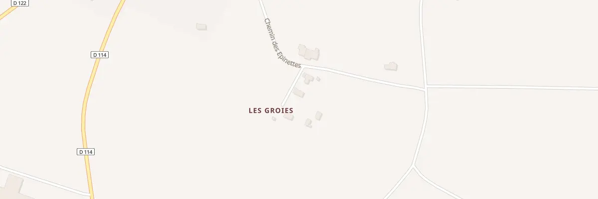 Plan du 1 All des Oiseaux à Archingeay