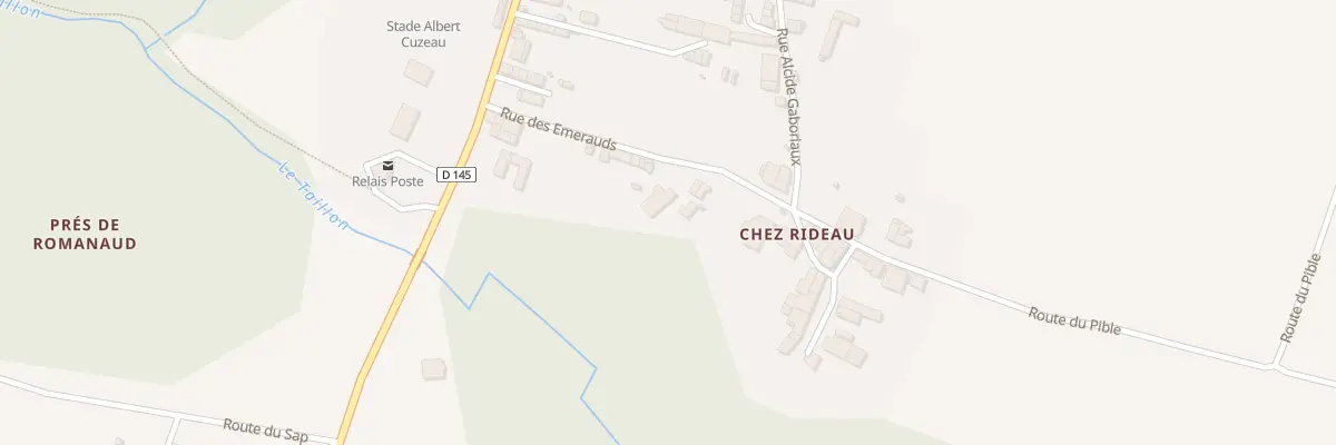 Plan du 16 Rue des Emereaux à Saint-Dizant-du-Gua