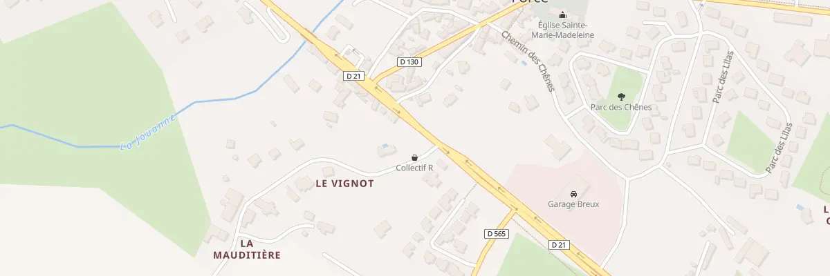 Plan du 1 Route de Tours à Forcé