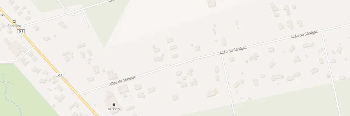 Plan du 1258 All de Sénéjac au Pian-Médoc
