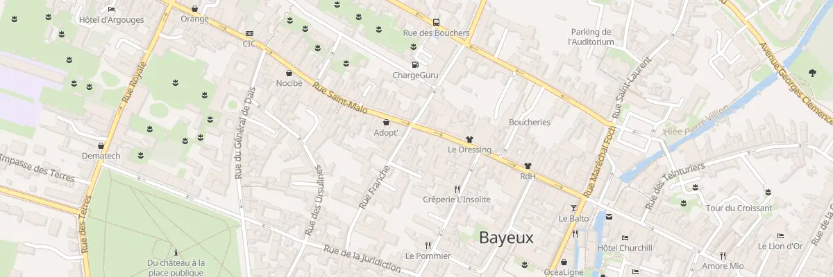Plan du 67 Rue Saint-Martin à Bayeux